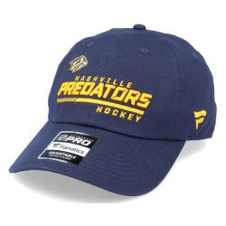   Nashville Predators Authentic Pro Locker Room Unstructured Adjustable Cap Navy-OS