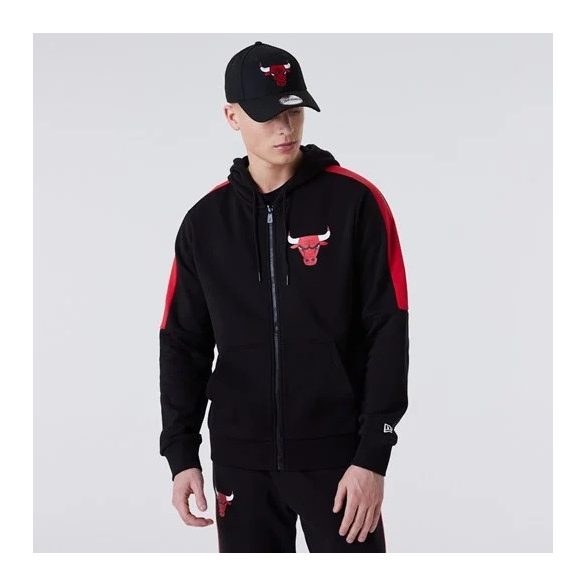 PULOVER NBA FZ PANEL DETAIL HOODY CHIBUL BLK