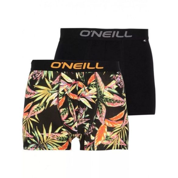 Men boxer ONeill tropical flower & plain 2-pack